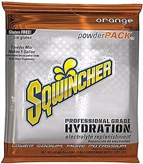Sqwincher Electrolyte Powder, Orange Drink Mix, 47.66 oz Packet, 16 Pack | Replenishes electrolytes with fast hydration; low sodium; just add water; each packet makes 5 gallons for easy hydration