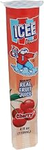 Icee Cherry Freeze Squeeze Up Tubes, 4 Ounce -- 24 per case.
