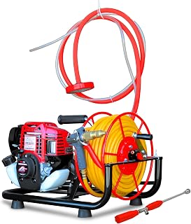Tomahawk Power 1.3HP Skid Sprayer Barrel Mount Only with Honda GX35 100ft Hose and 500 PSI Pump for Pest Control (Skid Sprayer + Conical Gun)