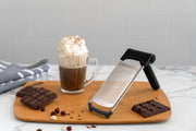 Surface Glide Technology Stainless Steel Folding Handle Grater by Cuisipro – Fine Grater, Stainless Steel, Model 746812