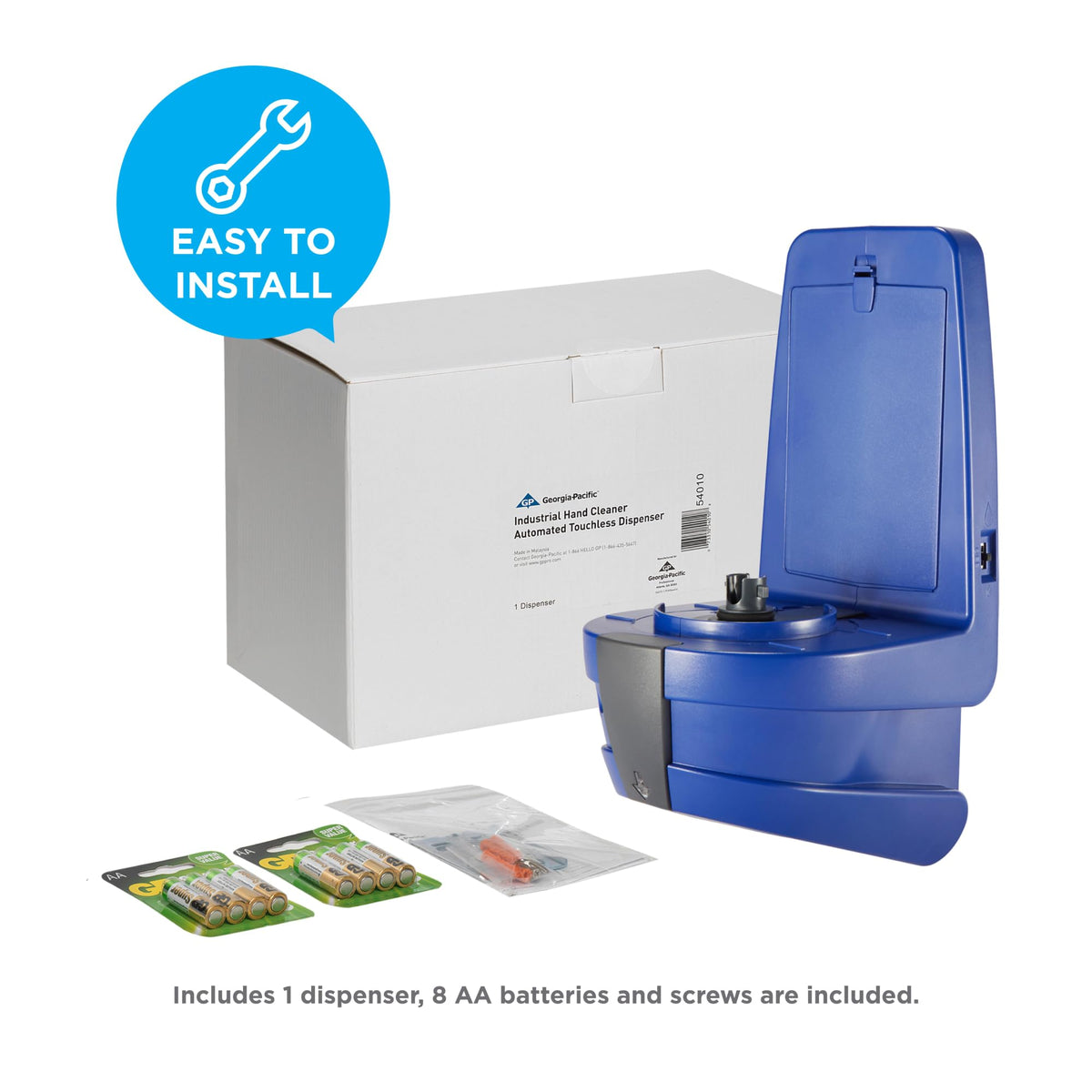 Georgia-Pacific Automated Dispensing Mechanism / Blue / 1 Soap & Lotion Dispensers