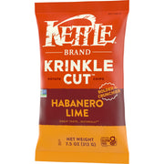 Potato Chips by Kettle Brand – 7.5 Ounce (Pack of 1), Habanero Lime, Model 10084114902020