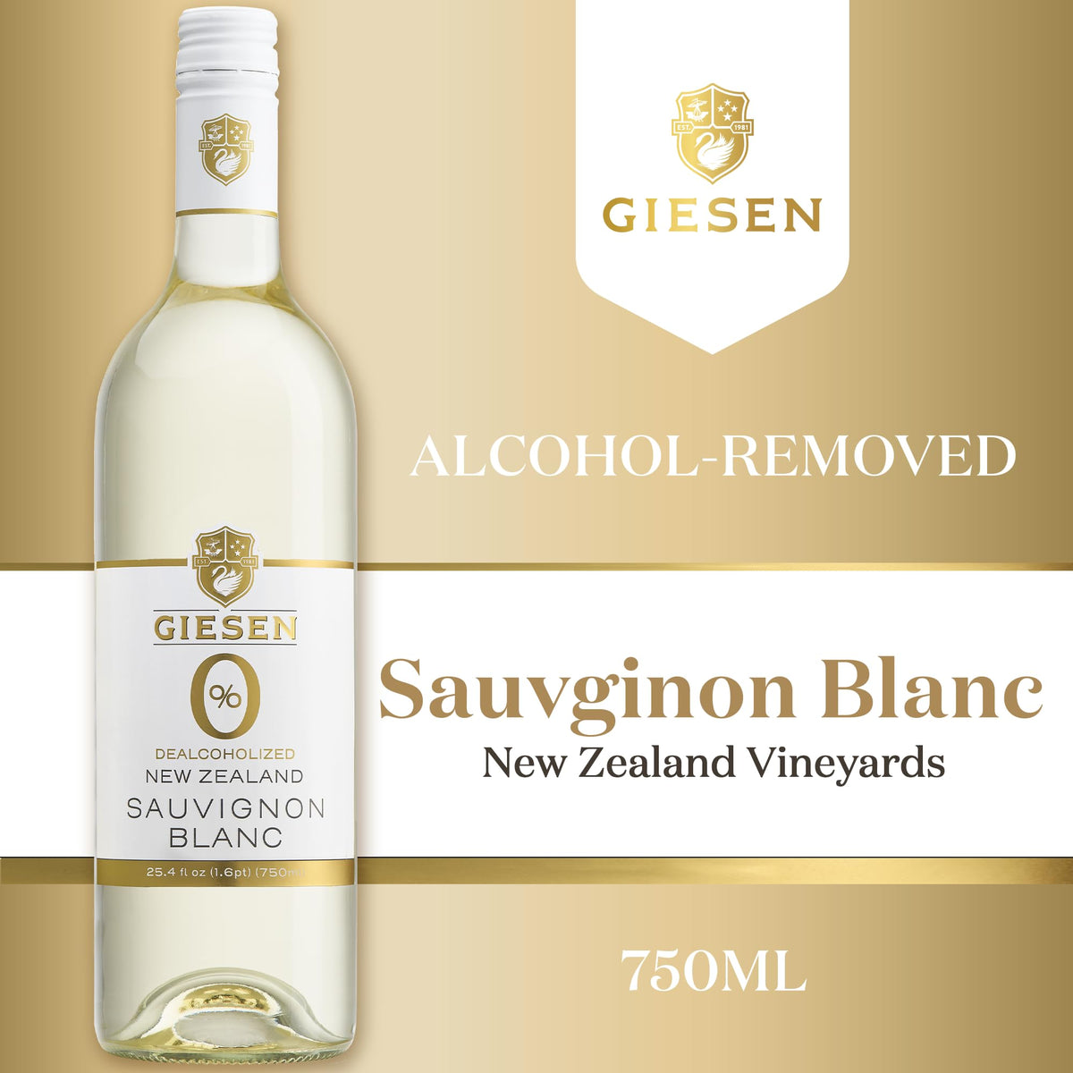0% Range Mixed Pack 750ml x 6 (1ea) by Giesen – 750ml, pale straw