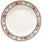 G.E.T. M-412-CG-EC 6" Ivory Round Plates, Melamine Break- Resistant and BPA Free, for Indoor and Outdoor Dinnerware by Garden Collection (Pack of 4)