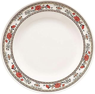 G.E.T. M-412-CG-EC 6" Ivory Round Plates, Melamine Break- Resistant and BPA Free, for Indoor and Outdoor Dinnerware by Garden Collection (Pack of 4)