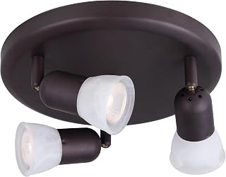 Canarm LTD. ICW356A03ORB10 James 3 Bulb Ceiling/Wall Light, Oil Rubbed Bronze