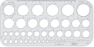 STAEDTLER Mars 576 01 F Circle Template - Transparent (Pack of 1)