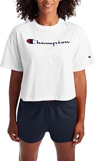 Champion Women's Cropped Tee, Graphic (Retired Colors)