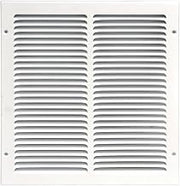 SG-1212 RAG 12-Inch by 12-Inch White Return Air Vent Grille with Fixed Blades