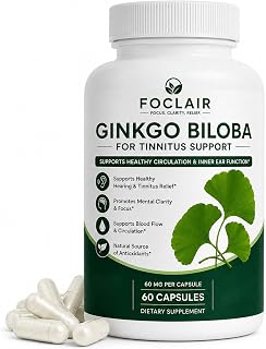 Foclair Gingko Biloba Oil, Plant‑Based Ginkgo Biloba for Focus, 60 Count | Mental Clarity and Healthy Circulation Support