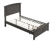 Hammond Twin Bed Gray by Glory Furniture – Twin, Wood, Grey, Model G5405B-TSB