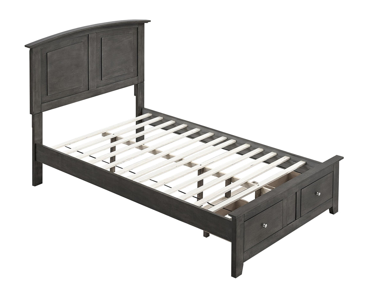 Hammond Twin Bed Gray by Glory Furniture – Twin, Wood, Grey, Model G5405B-TSB