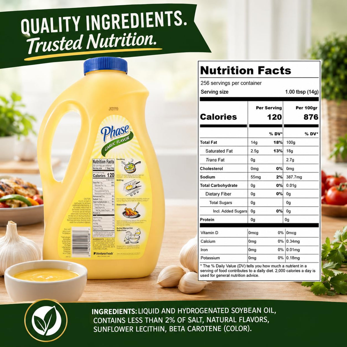 Ventura Foods Garlic / 1 Gallon / 1 Butter