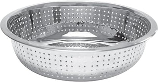 Excellante 13" Chinese Colanders W/ 2.0 mm Holes, Stainless Steel,