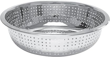 Excellante 13" Chinese Colanders W/ 2.0 mm Holes, Stainless Steel,