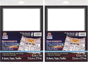 Pacon Self-Adhesive Paper, Black, 8-1/2" x 11", 8 Sheets (Pack of 2)