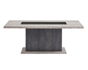 D8030 Dining Table with Storage Drawers by Global Furniture USA – Engineered Wood, Grey, Model AMZ-D8030DT