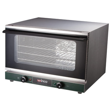 Convection Oven Half Size by Winco – 17.75(h) x 22.5(w) x 22.75(d), 1.5 cubic_feet, Stainless Steel, Silver, Model ECO-500