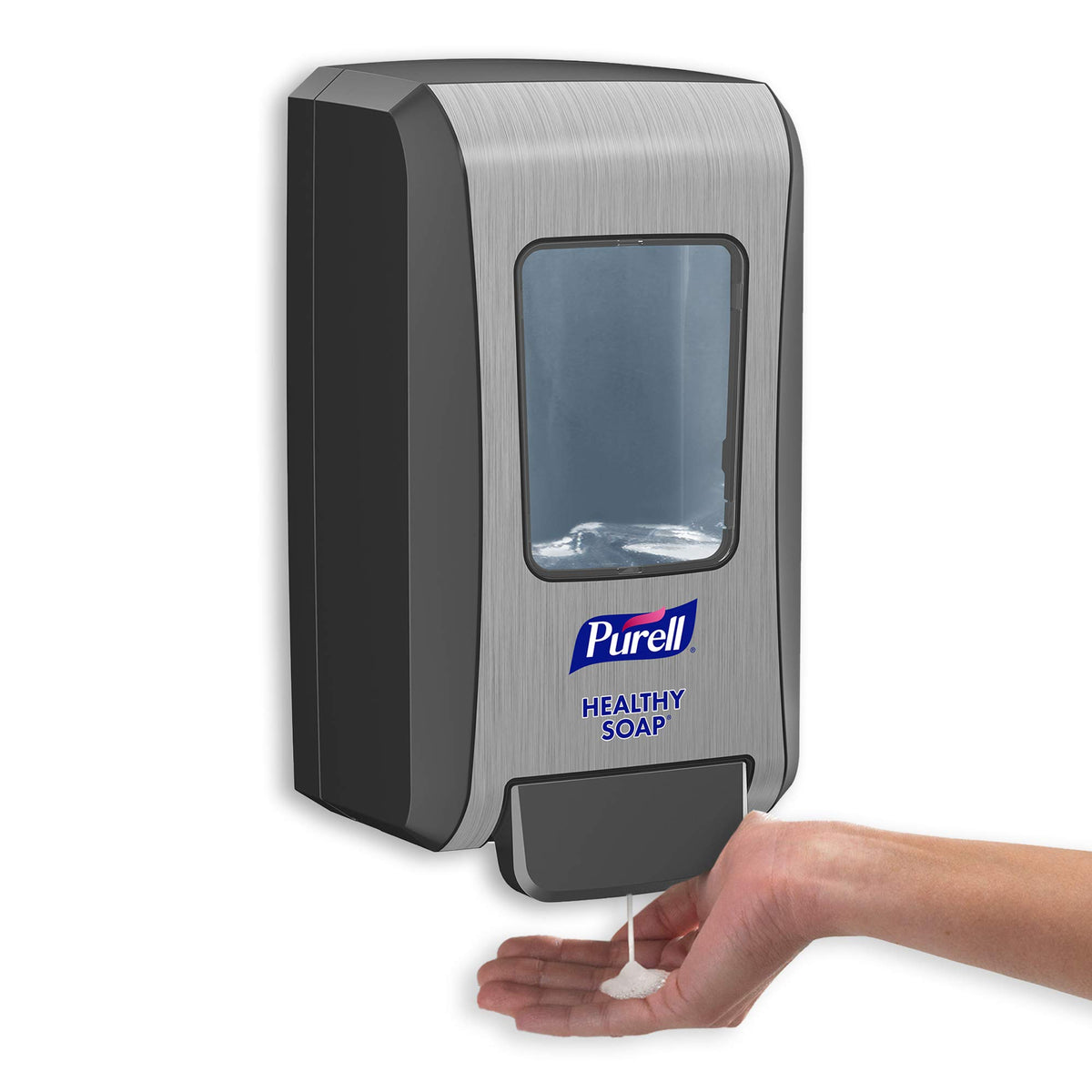 FMX-20 Push-Style Foam Soap Dispenser by Purell – 2000 mL, ABS Plastic, Graphite, Model 5234-06