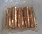 MIG 24AH50 Heavy Duty Welded Nozzle for Tweco#4 and Lincoln Magnum 400, Copper, Pack of 5