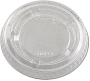 Clear Portion Container Lid - Fits 1.5-2.5 oz (Case of 2500) by SOLO – Medium, Polyethylene Terephthalate, Clear, Pack of 2500, Model PL200N