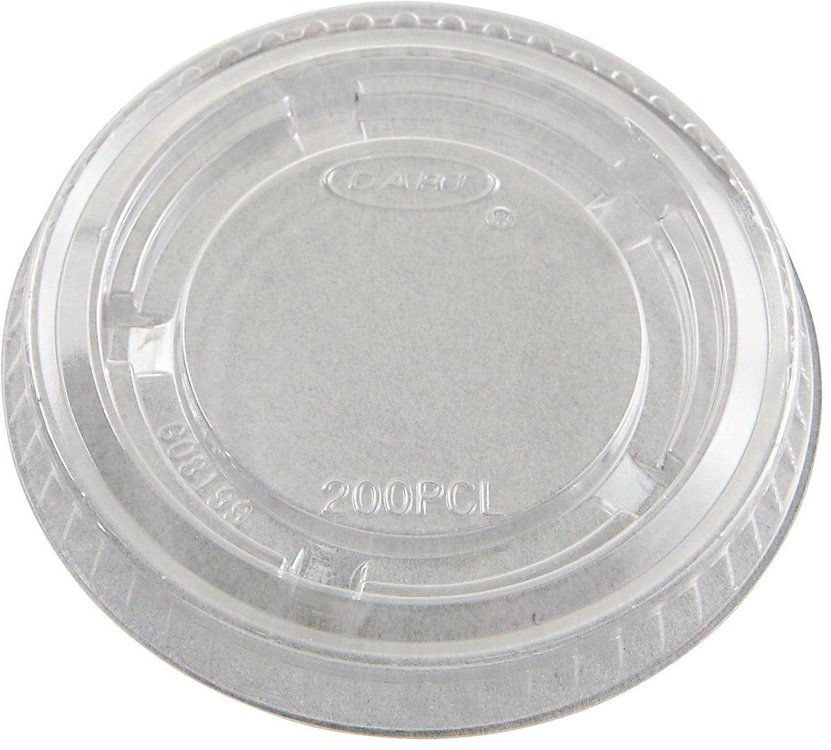 Clear Portion Container Lid - Fits 1.5-2.5 oz (Case of 2500) by SOLO – Medium, Polyethylene Terephthalate, Clear, Pack of 2500, Model PL200N