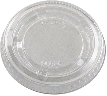 Clear Portion Container Lid - Fits 1.5-2.5 oz (Case of 2500) by SOLO – Medium, Polyethylene Terephthalate, Clear, Pack of 2500, Model PL200N