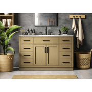 Alden Bathroom Vanity Honey Brown by Lighting Design – Wood, Honey Brown, Model VF29754MHB