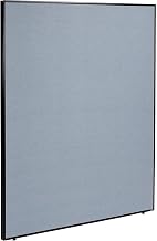 Global Industrial Office Partition Panel, 60.25 Inch Width x 72 Inch Height, Blue Fabric, 1 Piece, Build Your Own Office Partition System