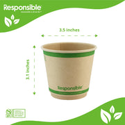 Responsible Products Brown / 500 / 8 Ounces Cups