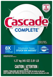 Cascade 45 Ounce (Pack of 1) / White / Fresh Scent Dishwasher Detergent