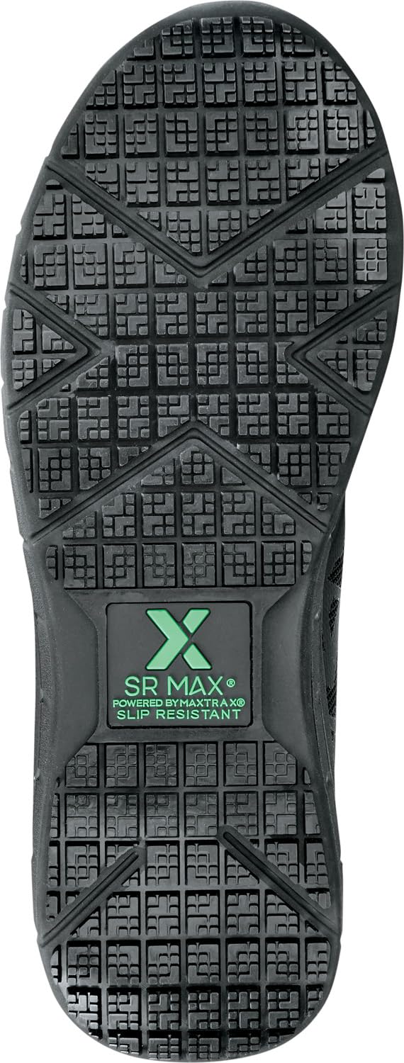 Womens Black Wake Soft Toe SRO Athletic 6.5 EW by SR Max – 6.5 X-Wide, Thermoplastic Polyurethane, Black, Model Maxtrax