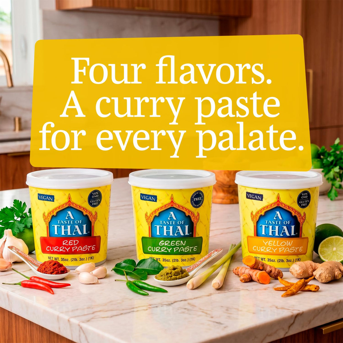 A Taste of Thai Green Curry Paste / 3 Pack / 3 Curry Sauce