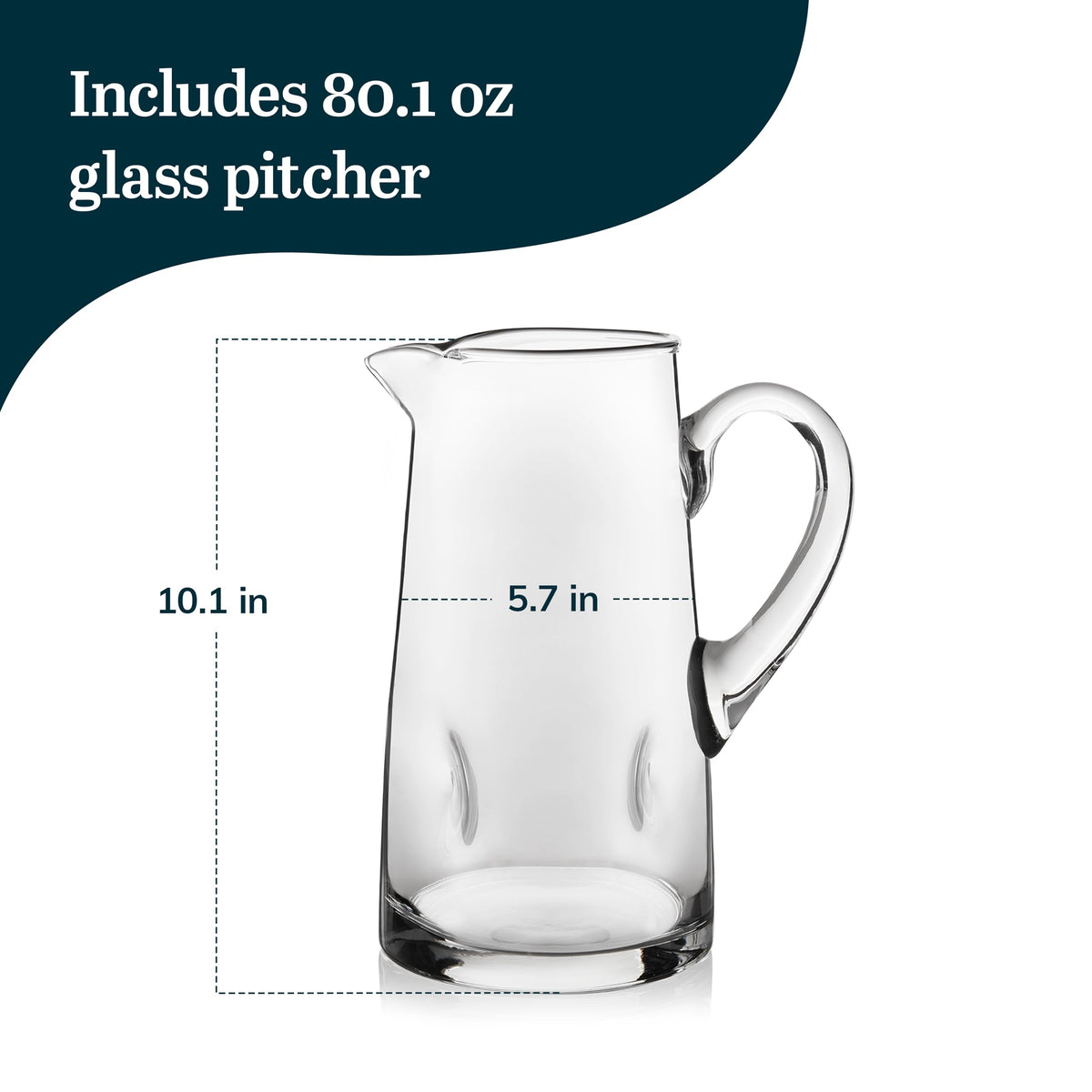 Libbey Impressions / 80.1 Ounces / Glass Pitcher Jugs