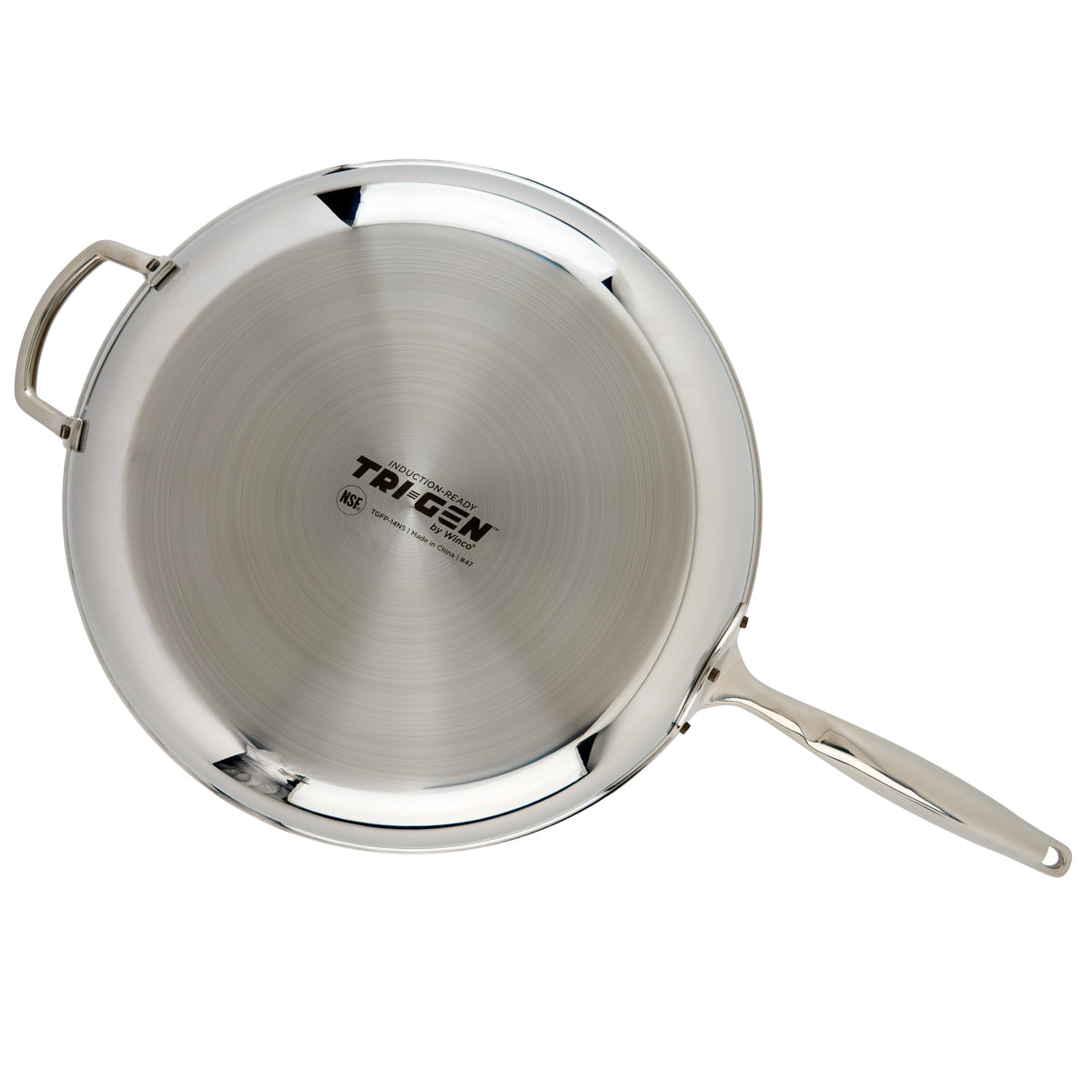 Winco 14" / Non Stick / Silver Woks & Stir-Fry Pans