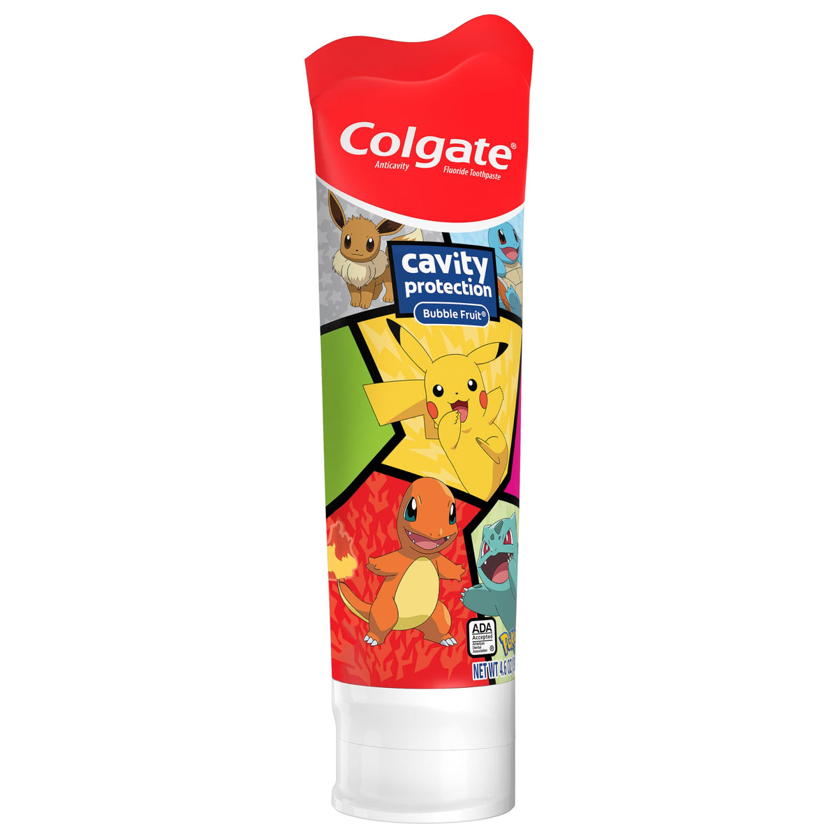 Colgate Bubble Fruit / 4.6 Ounce (Pack of 1) / Pokemon Toothpaste