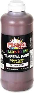 Prang 21607 Ready-to-Use Tempera Paint, Brown, 16 oz