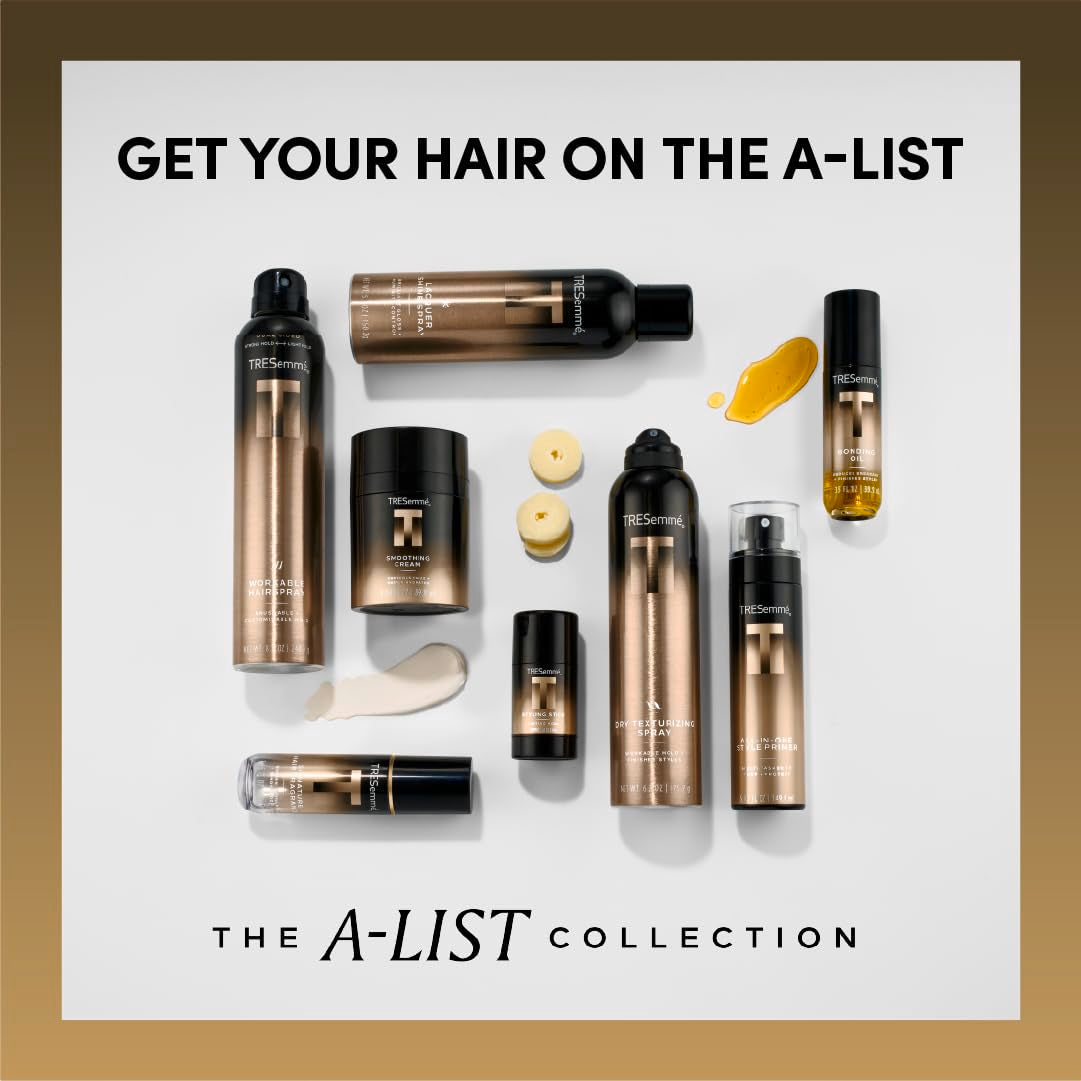 A-List Collection Workable Hairspray Customizable Hold 8.5 oz by TRESemmé – 8.5 Ounce (Pack of 1), Clear, Model 022400014470