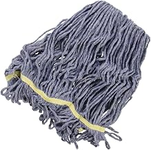 HUBERT Mop Heads with 5" Headband 16 Ounce Blue 4-Ply Blend, 3 per Case