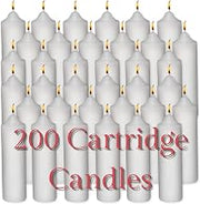 Hollowick Select Wax Cartridge Candle, for Use with Spring-Loaded Candle Holders (200/case)