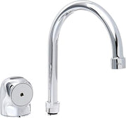 T&S Brass 5EF-1D-WG-TMV Wall Mount 6-3/8-Inch Spread Gooseneck Ac/Dc Control Module Equip Sensor Faucet