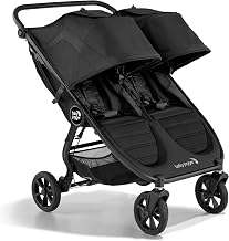 Baby Jogger City Mini GT2 All-Terrain Side by Side Double Stroller, Twin Stroller for Newborns and Toddlers, Compatible with Britax, Cybex, Graco, and Maxi Cosi Infant Car Seats, Jet Black