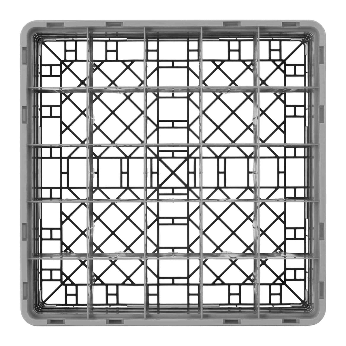 (25S1058151) 25 Compartment Stemware & Tumbler Glass Rack - Camrack® by Cambro – 11-Inch, Plastic, Soft Gray