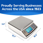 Digital Kitchen Portion Scale - 50lb Digital Kitchen Scale with 0.1lb Readability by Penn Scale – Stainless Steel, Multiple, Model PS-50