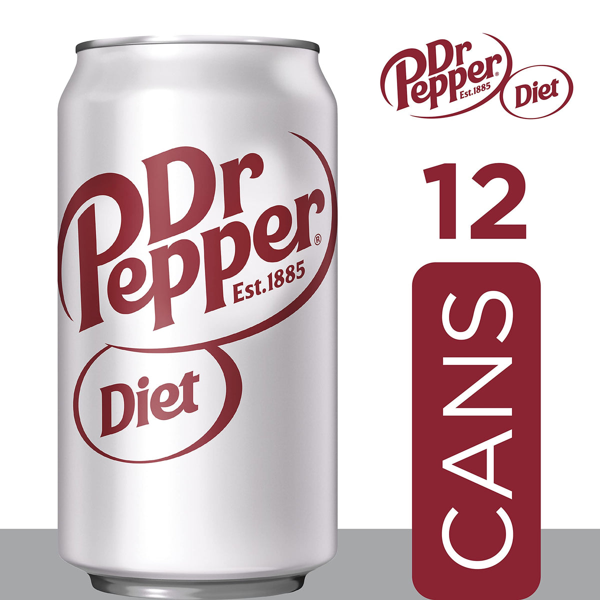 DR PEPPER Diet / 12 Fl Oz (Pack of 12) / Rich brown Soft Drinks