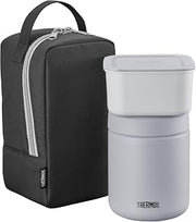 Thermos Vacuum Insulated Soup Lunch Set, 13.5 fl oz (400 ml), Black Gray, JBY-801 BKGY