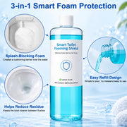 Smart Toilet Foam Shield 480ml 2 Pack by DAGREM U – 8.12 Fl Oz (Pack of 2), Model HZT8101432