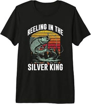 Reeling In The Silver King Tarpon Fisherman Premium Tri-blend T-Shirt