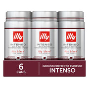 Ground Espresso Coffee by illy – 8.8 Ounce (Pack of 6), Pack of 6, Model 8840