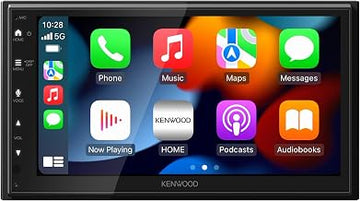 Kenwood DMX5710S 6.8" Capacitive Touchscreen Digital Multimedia Receiver – Wireless Apple CarPlay, Android Auto, Bluetooth, iDatalink Maestro Ready